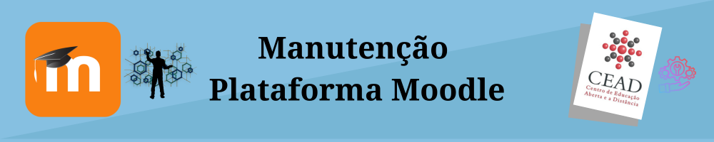 Baner pagina do CEAD Manutencao Plataforma Moodle EAD